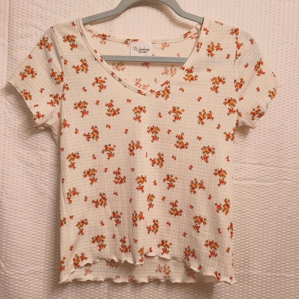 Floral V-Neck Shirt